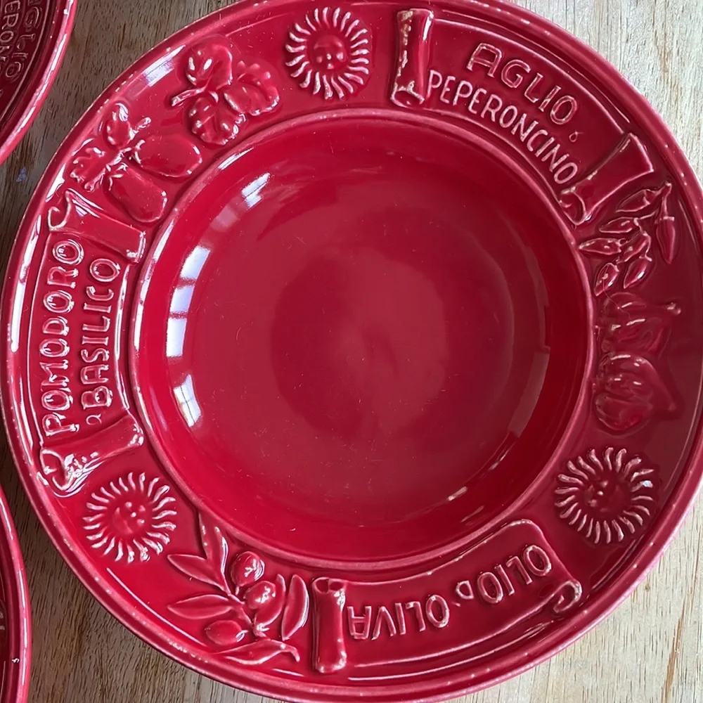 Farmhouse Italian pasta plates